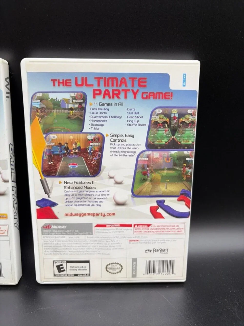 Game Party & Game Party 2 Nintendo Wii Complete CIB W/ Manual Tested